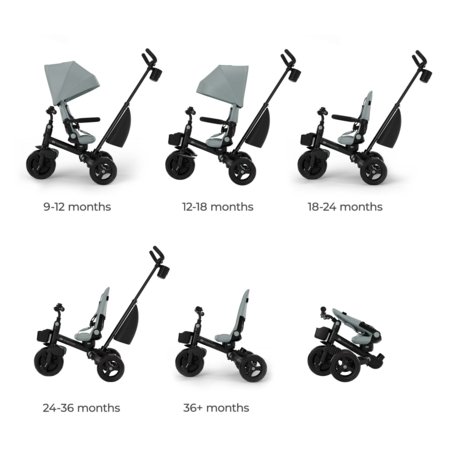 KINDERCRAFT trīsritenis AVEO 2 Plus, zaļš, KRAVEO02GRE0000 