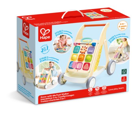 HAPE attīstošais stumjamais staigulis, Grow-with-Me, E0389A 