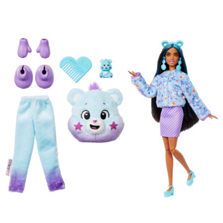 BARBIE Cutie Reveal Care Bears 2. sērija – Dream Bright Bear (ar iesauļotu ādas krāsu), JFV61 