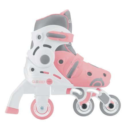 GLOBBER skrituļslidas Learning Skates 2 in 1, izmērs 30–33, pasteļrozā, 783-210 