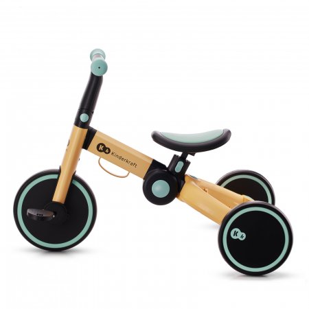 KINDERKRAFT trīsritenis 3in1 4Trike dzeltens, KR4TRI22BLU0000 KR4TRI22BLU0000