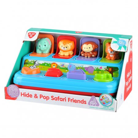 PLAYGO INFANT TODDLER Hide & Pop Safari draugi, 2463 2463