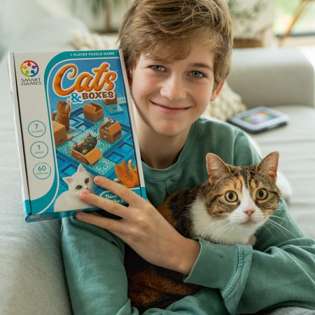 SMART GAMES spēle Cats & Boxes, SMA#450 SMA#450