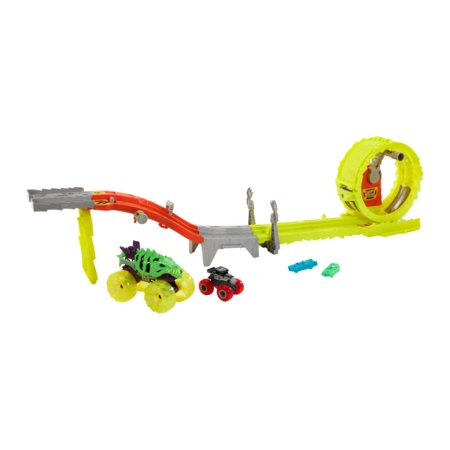 HOT WHEELS Monster Trucks Power Smashers trase jaudas cīnītāji, HXT05 