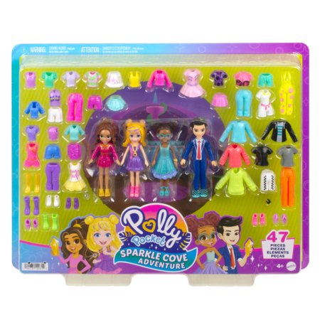 POLLY POCKET lelle ar apģērbiem un aksesuāriem, HKW10 