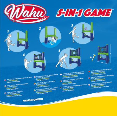 WAHU piepūšamā ūdens spēle 5-in-1 spēle, 920759002 920759002