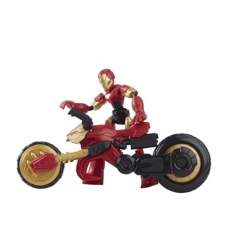 AVENGERS figūra ar motociklu Bend and Flex, F02445L0 F02445L0