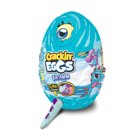 CRACKIN EGGS plīša rēcošais dinozaurs Dino Ice, sortiments, SK003A1 