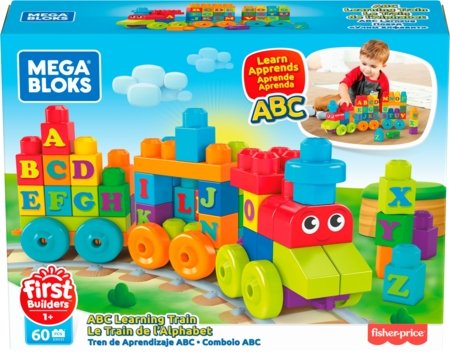 MEGA BLOKS ABC Alphabet vilciens, DXH35 