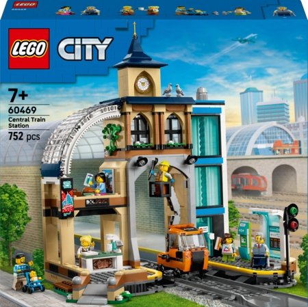 60469 LEGO® City Trains Centrālā dzelzceļa stacija 