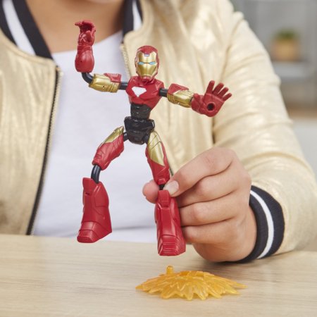 AVENGERS figūra ar motociklu Bend and Flex, F02445L0 F02445L0