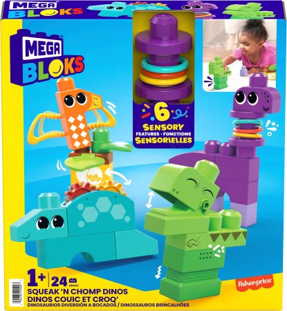 MEGA BLOKS Squeak n’ Chomp dino, HKN43 HKN43
