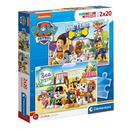 CLEMENTONI PAW PATROL puzle, 2x20 gab., 24779 