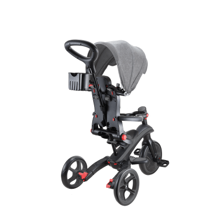GLOBBER skrejritenis Explorer Trike 4in1, melni pelēks, 732-120 