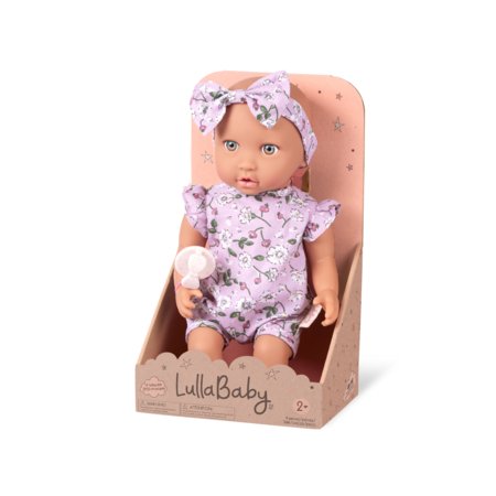 LULLABABY lelle ar ziedu raksta kleitiņu, LBY7303Z 