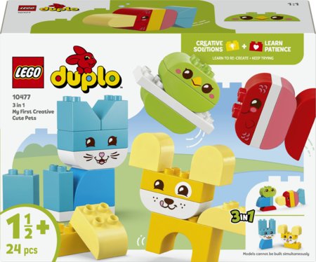 10477 LEGO® DUPLO® Mani pirmie “Trīs vienā” Radošie mīlīgie mājdzīvnieki 