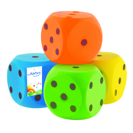 JOHN extra soft foam dice, 150x150 mm, 50751 