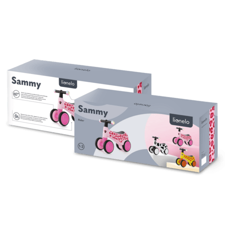 LIONELO līdzsvara velosipēds SAMMY, Pink rose, LO-SAMMY 