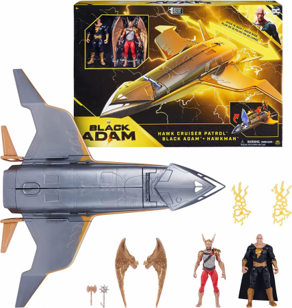 BLACK ADAM kosmosa kuģis ar Black Adam un Hawkman figūrām, 6064871 6064871