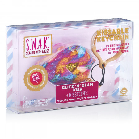 S.W.A.K. atslēgu piekariņš Glitz ‘N’ Glam kiss glitz ar skaņu, 4119 4119