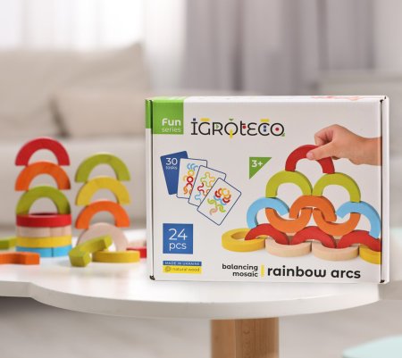 IGROTECO balansējošā mozaīka Rainbow Arcs, 24 daļas, IG0507 