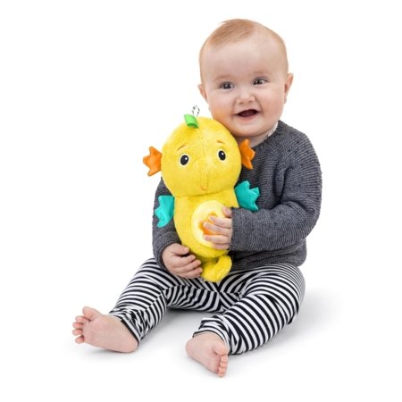 BABY EINSTEIN nomierinoša plīša rotaļlieta Seahorse Soother, dzeltena, 17400-000 