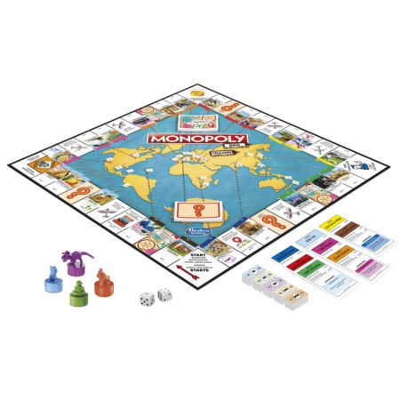 MONOPOLY spēle Pasaules tūre (LV, EE), F4007EL0 F4007EL0