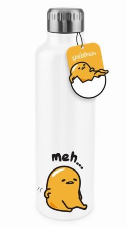 PALADONE Gudetama metāla dzēriena pudele, PP13291GUD 