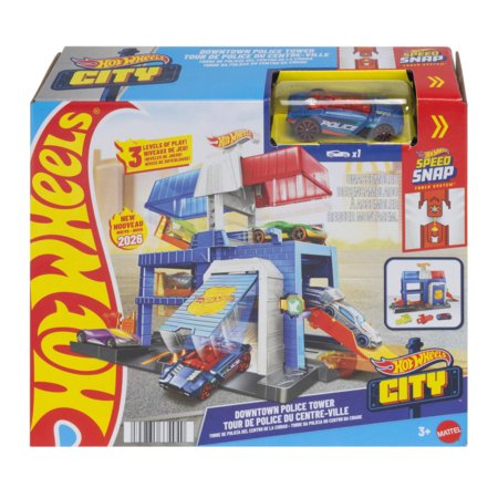 HOT WHEELS City komplekts – Centrālā policijas iecirknis, JHL74 