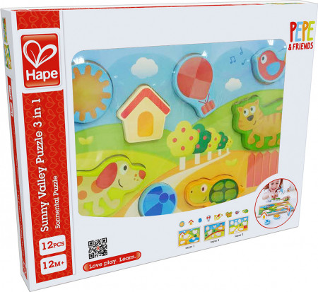 HAPE Saulainā ieleja puzle 3 in 1, E1601A E1601A