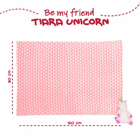 PERLETTI Mīksta plīša rotaļlieta ar segu Tiara unicorn, 13071 13071