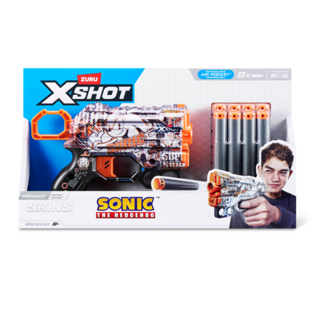 XSHOT rotaļu pistole Sonic The Hedgehog, 8gab., sortiments, 36679 