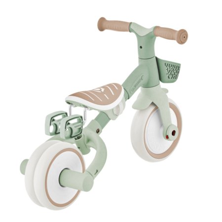 GLOBBER mācību trīsritenis Learning Trike 3in1 Plus, pistāciju, 738-109 