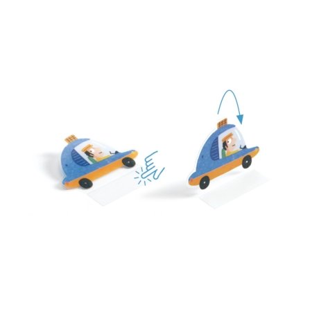 DJECO radošais komplekts Lift-up Stickers – Transportlīdzekļi, DJ00043 