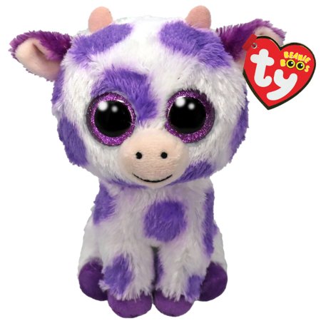 TY Beanie Boos plīša rotaļlieta govs ETHEL, 15 cm, TY37345 