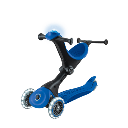 GLOBBER skrejritenis Go Up Deluxe Lights, tumši zils, 748-600 