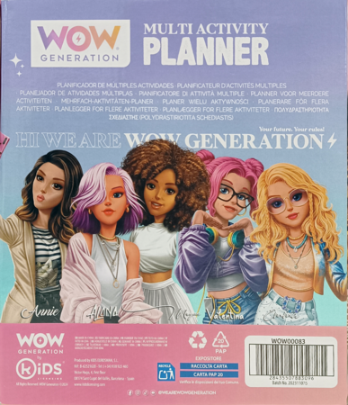 WOW GENERATION piezīmju klade Multi Activity Planner, WOW00083E 
