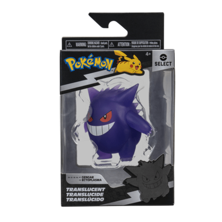 POKEMON caurspīdīga Gengar darbības figūriņa, PKW2741 