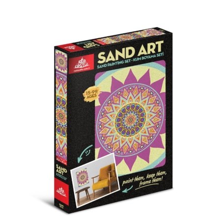 RED CASTLE smilšu zīmēšanas komplekts, Mandala, YKO-05 
