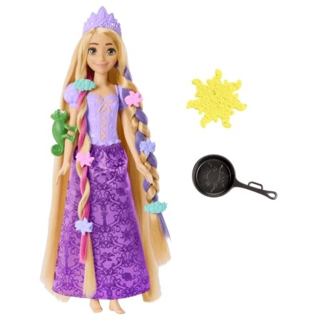 DISNEY PRINCESS lelle Long hair Rapunzel Salātlapiņa, HLW18 HLW18