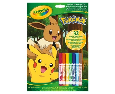 CRAYOLA radošais komplekts Color & Activity, Pokemon, 04-2746G 