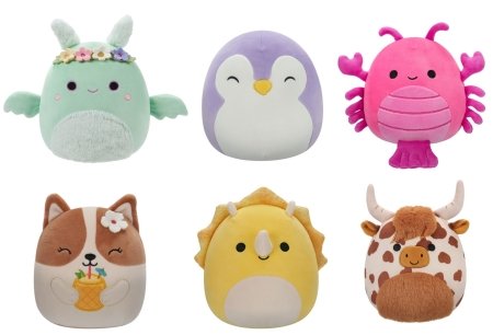 JAZWARES SQUISHMALLOWS plīša rotaļlieta SQUAD A 19cm, assort., SQCR04065 