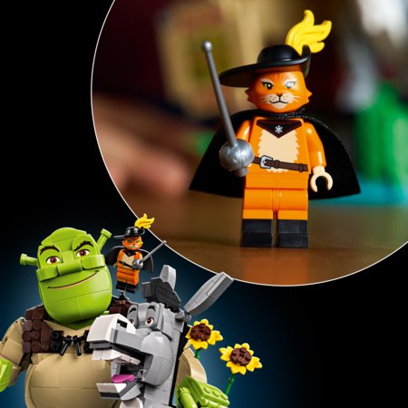 72423 LEGO® Šreks: Šreks, Ēzelītis un Runcis zābakos 