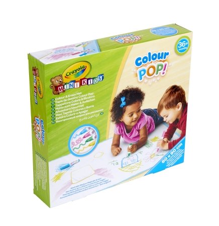CRAYOLA MINIKIDS zīmēšanas galds Color & Erase Mat, 81-8132 