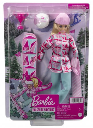BARBIE Lelle Barbija ziemas sports - snowboard, HCN32 HCN32