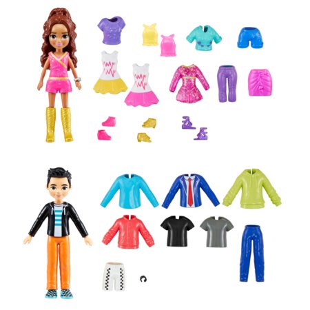 POLLY POCKET lelle ar apģērbiem un aksesuāriem, HKW10 