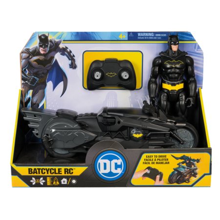 BATMAN tālvadības transportlīdzeklis ar figūriņu Betmens motocikls, 6072896 