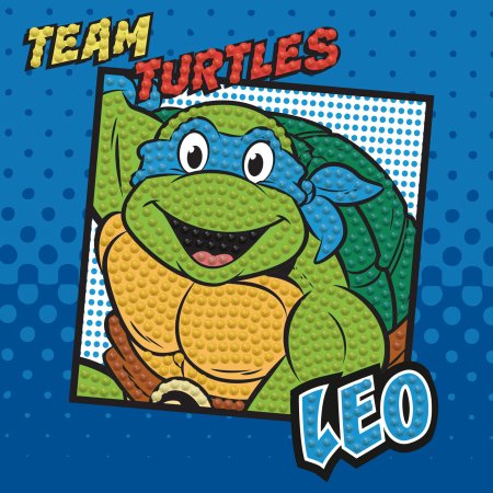 "DIAMOND DOTS radošs dimanta gleznas komplekts ""TMNT - Leo"", DTZ5.030" DTZ5.030