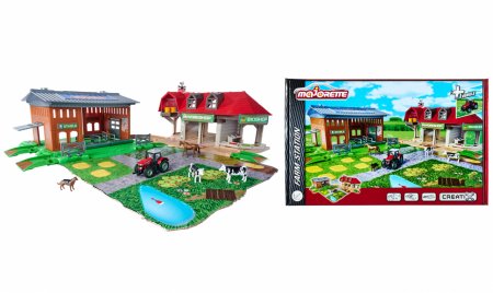 MAJORETTE  Saimniecības stacija ar transportlīdzekli Creatix, 212050037 212050037