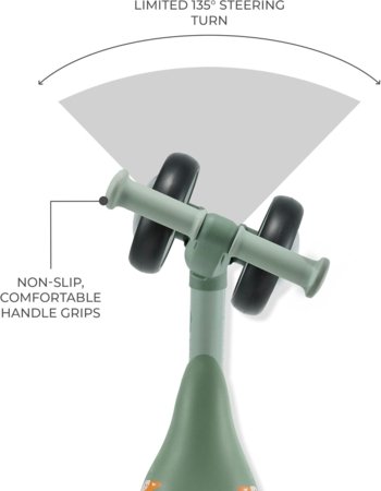 KINDERCRAFT līdzsvara velosipēds CUTIE FLASH, zaļš, KRCUFL00GRE0000 